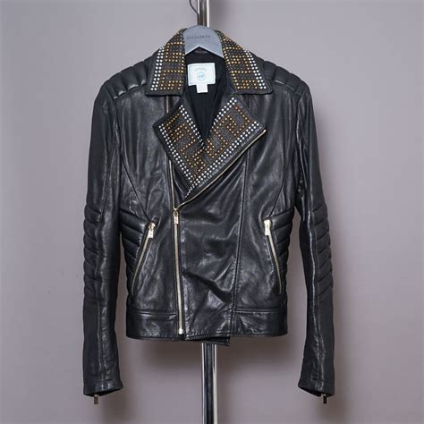 versace x h m leather jacket|Versace X H&M Biker Leather Jacket .